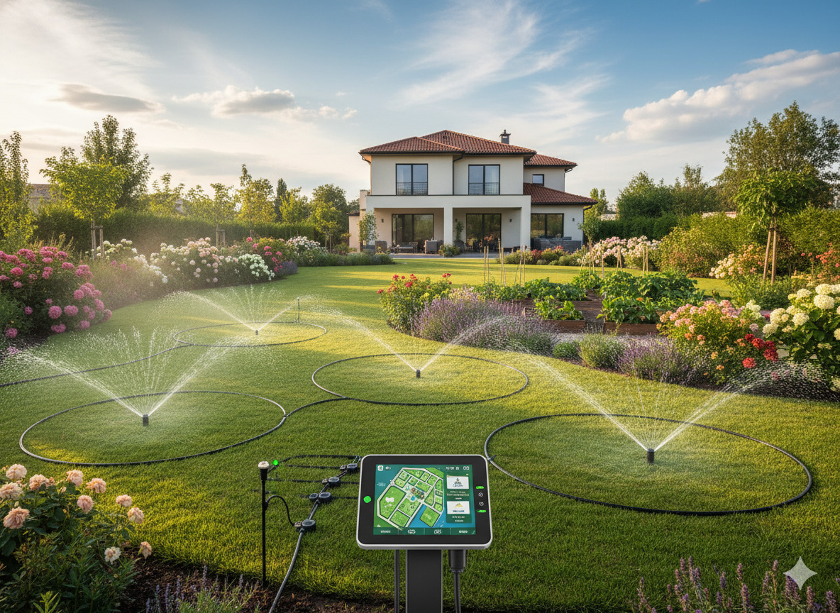 Smart irrigation system with automated watering zones